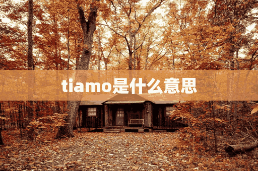 tiamo是什么意思